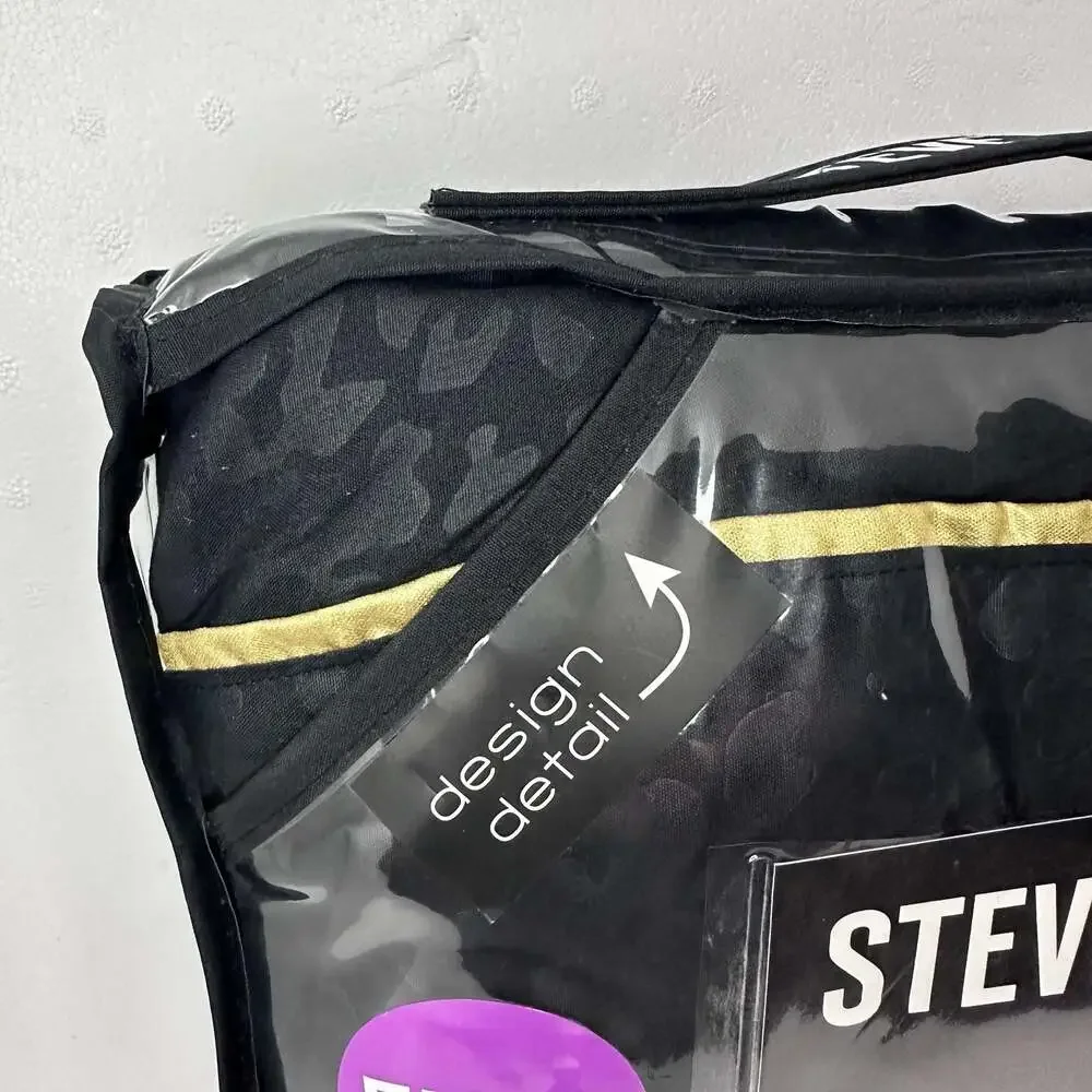 Steve Madden 6 Piece Embossed Sheet Set Full Black